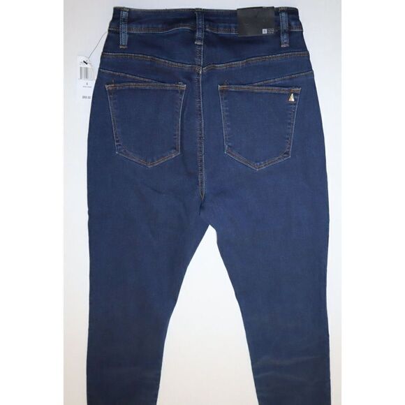 LaLa Anthony LA177066 Women Sz 6/28 Blue Power-Zip Stiletto Hi-Rise Skinny Jeans - Picture 6 of 8